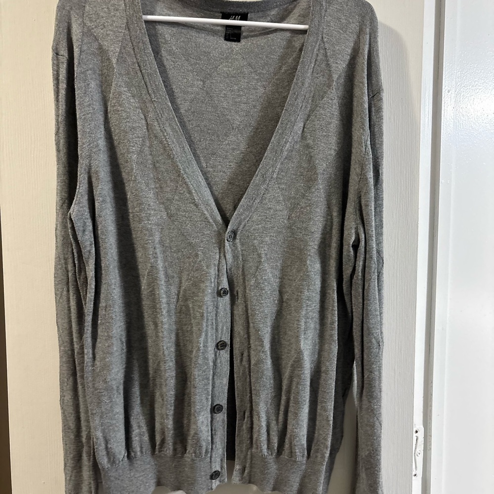 H&M Women's Gray Cardigan Sweater